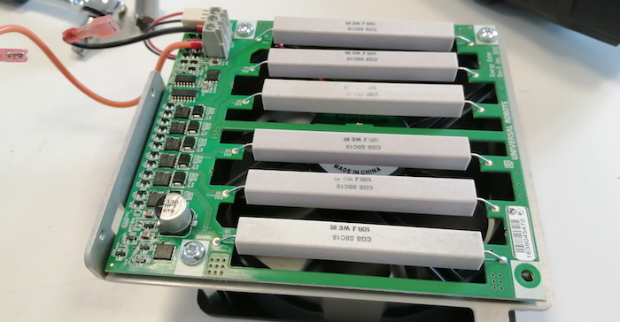 The energy-eater board. This component tends to overheat a fair bit and should generally be checked in case of failure for signs of degradation.